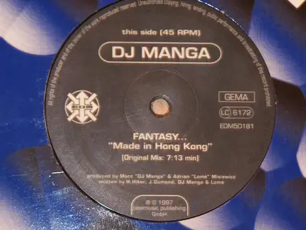 DJ Manga - Fantasy... (Made In Hong Kong)