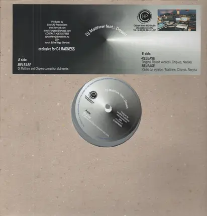 DJ Matthew feat Desert - Release EP