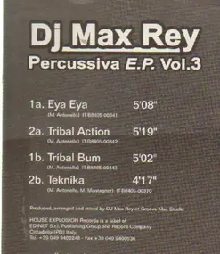 DJ Max Rey - Percussiva E.P. Vol.3