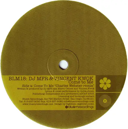 Dj Mfr - Come To Me
