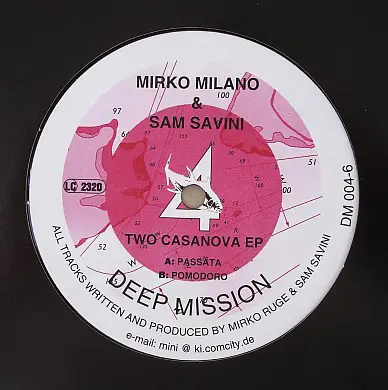 Mirko Milano & Sam Savini - Two Casanova EP