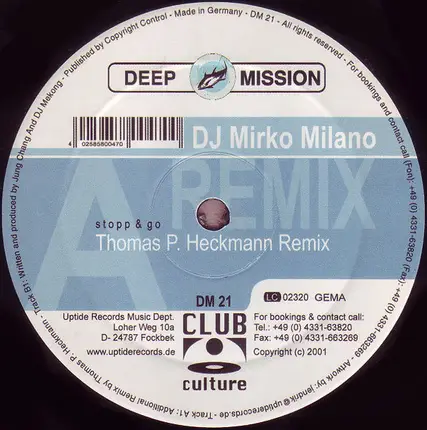 DJ Mirko Milano - Stopp & Go (Remixes)