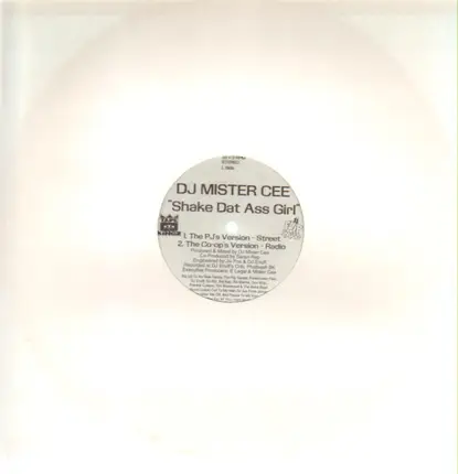 DJ Mister Cee, Mister Cee - Shake Dat Ass Girl / Where Brooklyn At? (Right Here!!!)