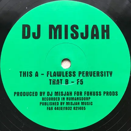 DJ Misjah - Flawless Perversity / F5