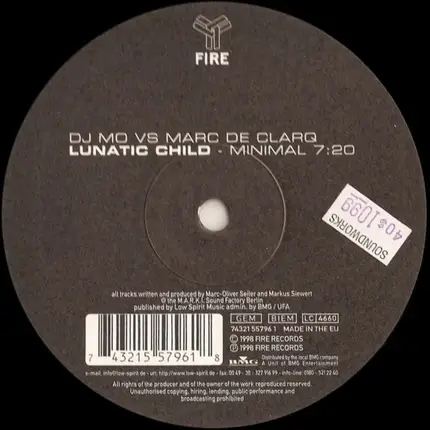 DJ Mo vs Marc De Clarq - Lunatic Child