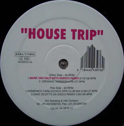 DJ Paul One vs. Dave Scott - House Trip