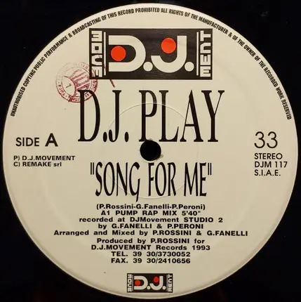 DJ Play - Song For Me