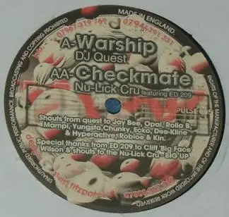 DJ Quest / Nu-Lick Cru - Warship / Checkmate