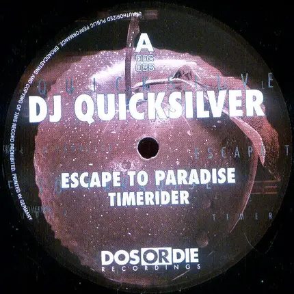 DJ Quicksilver - Escape To Paradise