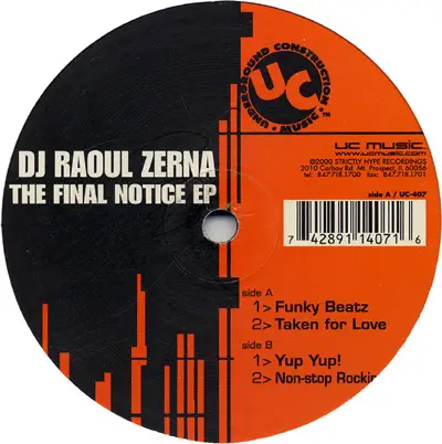 DJ Raoul Zerna, Raoul Zerna - The Final Notice EP
