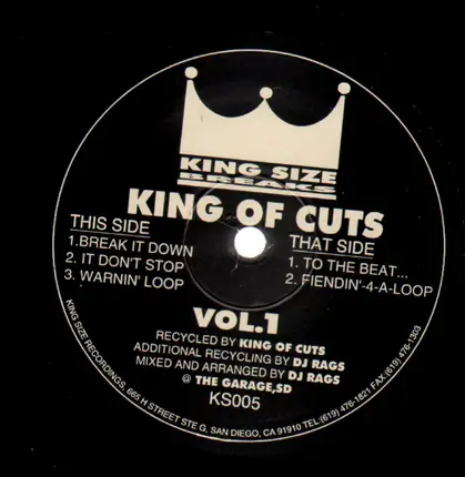 DJ Rags - King Of Cuts Volume 1
