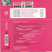 CD Single - DJ Remady & Manu-L Feat. Amanda Wilson - Doing It Right - Cardboard Promo