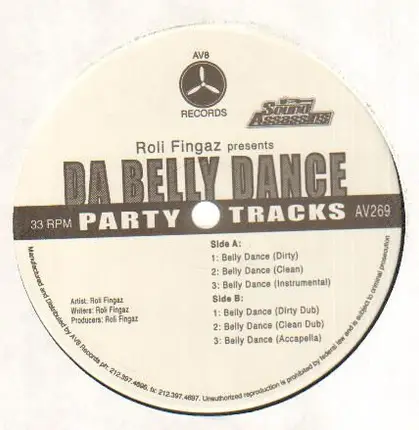 DJ Roli Fingaz - Da Belly Dance - Party Tracks