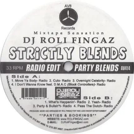 DJ Roll Fingaz - Strictly Blends