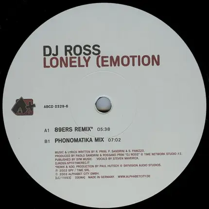 DJ Ross - Lonely (Emotion)
