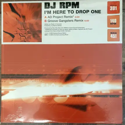 DJ Rpm - I'm Here To Drop One