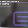 12inch Vinyl Single - DJ SENDER - OPERATOR EP