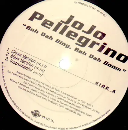 JoJo Pellegrino - Bah Dah Bing, Bah Dah Boom / Night Fever