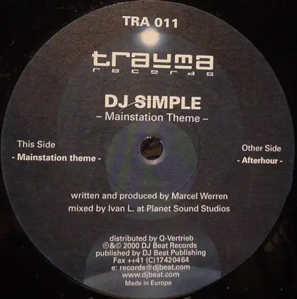 DJ Simple - Mainstation Theme / Afterhour