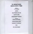 12'' - DJ Montana - Back Into Time