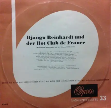 Django Reinhardt Und Quintette Du Hot Club De France - Django Reinhardt Und Der Hot Club De France