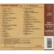 CD - Django Reinhardt - Vol. 4 En Belgique