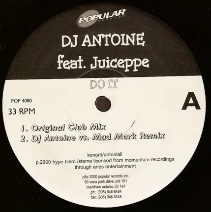 DJ Antoine Feat. Juiceppe - Do It