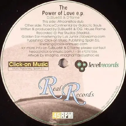DJBlue88 & D'flame - The Power Of Love E.P.