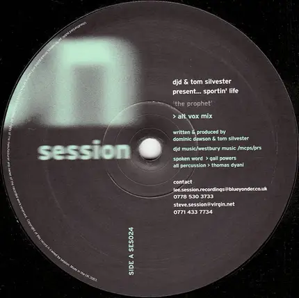 DJD & Tom Sylvester Present Sportin' Life - The Prophet