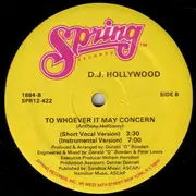12'' - DJ Hollywood - To Whoever It May Concern