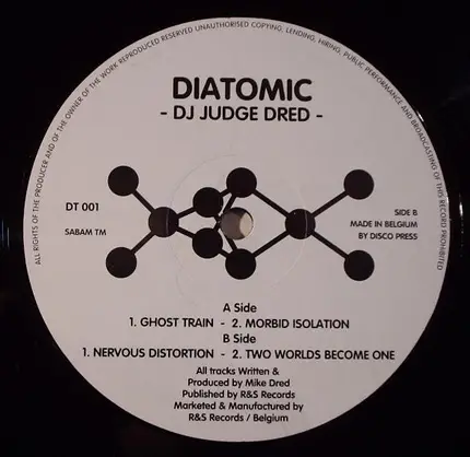 DJ Judge Dred - Ghost Train / Nervous Distortion