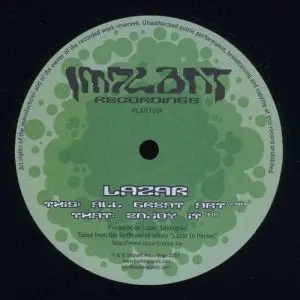 DJ Lazar - Enjoy It / All Great Art