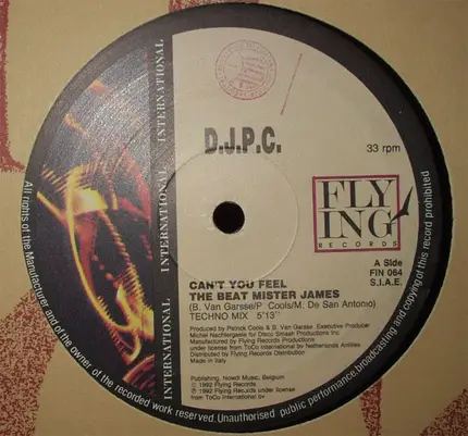 Djpc - Can't You Feel The Beat Mister James