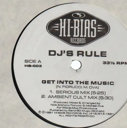 DJ's Rule - Get Into The Music (The Serious Remixes)