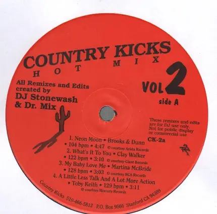 DJ Stonewash & Dr. Mix - Country Kicks Vol 2