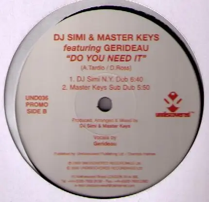 DJ Simi & Master Keys - Do You Need It