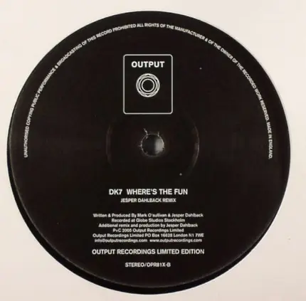 Dk7 - Where's The Fun (Jesper Dahlback Remix)