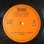 LP - Domenico Cimarosa - Martin Gotthard Schneider - Cembalosonaten