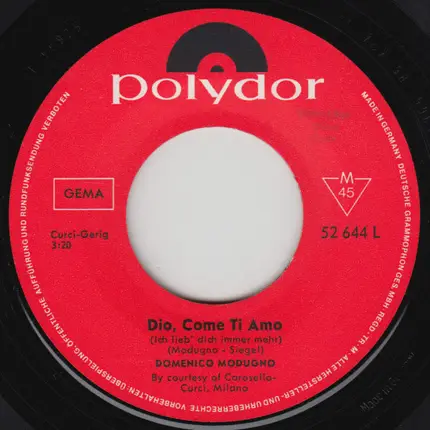 Domenico Modugno - Dio, Come Ti Amo