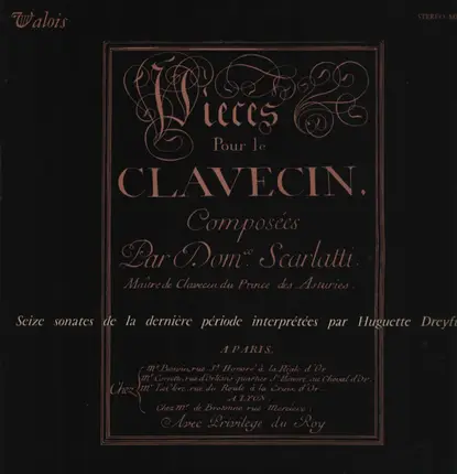 Domenico Scarlatti - Sonates Pour Clavecin (Huguette Dreyfus)