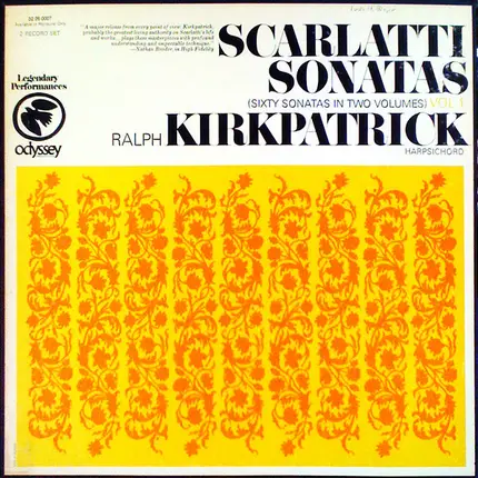Scarlatti - Sixty Sonatas In Two Volumes, Volume 1