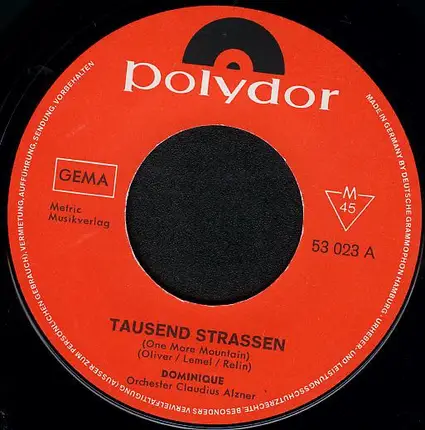 Dominique - Tausend Straßen / Du Lachst Mich Aus