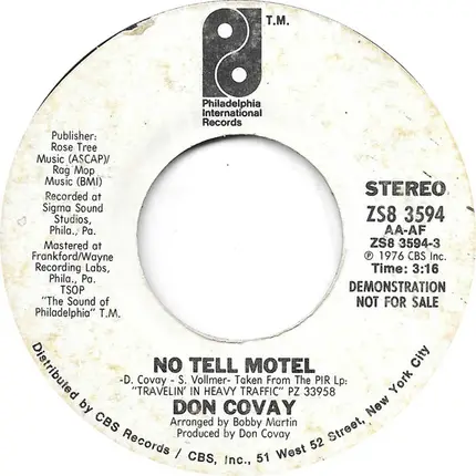 Don Covay - No Tell Motel