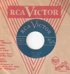 Don Cornell - I Need You So / It Couldn't Happen To A Sweeter Girl