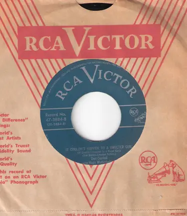 Don Cornell , Hugo Winterhalter Orchestra - I Need You So / It Couldn't Happen To A Sweeter Girl