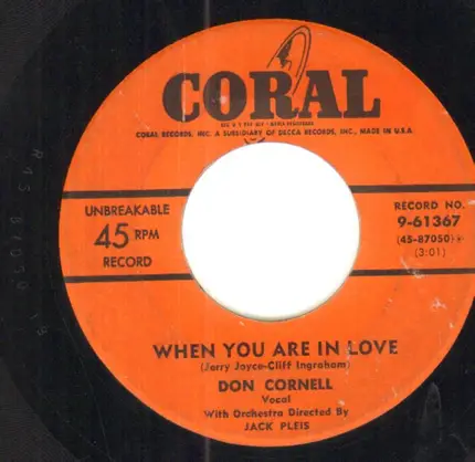 Don Cornell - When You Are In Love