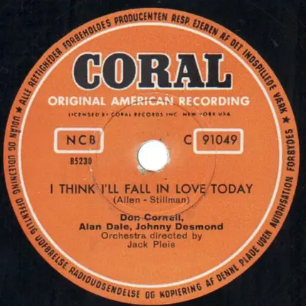 Don Cornell - Heart Of My Hear / I Think I'll Fall In Love Today