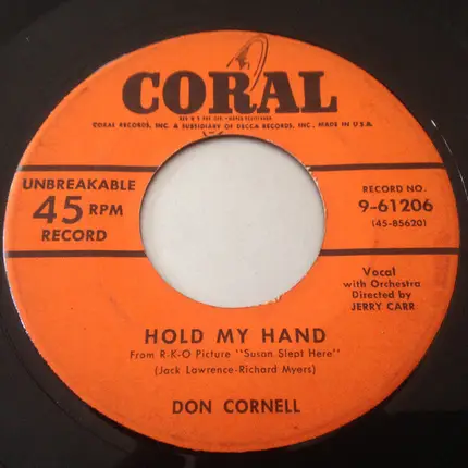 Don Cornell - I'm Blessed / Hold My Hand