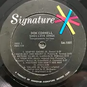 LP - Don Cornell - Sings Love Songs Temperamente Italiano - Mono