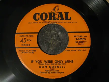 Don Cornell - S'posin' / If You Were Only Mine